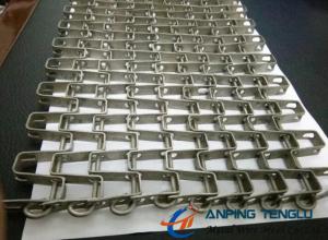 China Stainless Steel Horseshoe Mesh Conveyor Belt, for Heavy Goods Conveyor wholesale