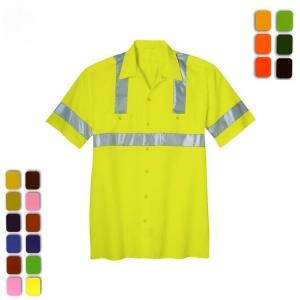 China Construction Reflective Safety Shirts Custom Reflective Polo Shirt wholesale