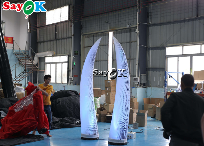 2.5m Multicolor Inflatable Lighting Decoration LED Ivory For Wedding Event Decoration