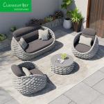 Cushion OutdoorFoam water-resistant Fabric Modern Luxury Aluminum Frame Rattan