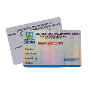 China Customization PVC ID Card Plastic Identification Card Embossing / Foil Stamping wholesale
