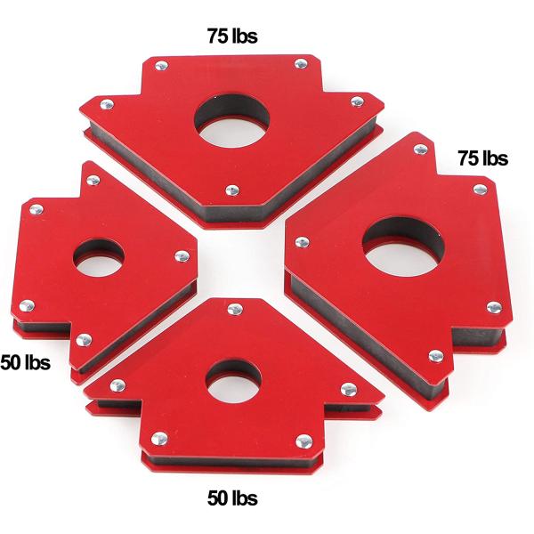 Strong Arrow Shape Magnet Weld Holders for Multiple Angles 2.2kg Customized Support OEM