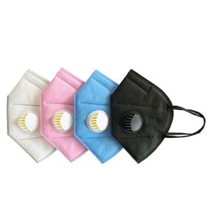 China Colorful Foldable Ffp2 Mask Three - Dimentional Perfectly Wrapping Mouth / Nose wholesale