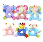 Baby Animal Plush Toys Round Hand Ring Doll Toy Smooth And Soft