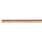 Customized Tinned Copper Flat Wire Cables 24awg 28awg Rainbow Color