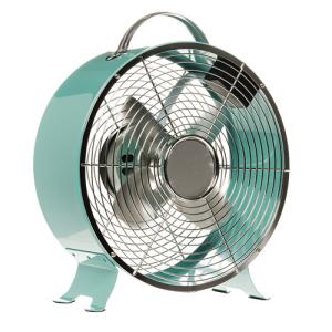 China High Velocity 4 Blade Metal Desk Fan 35W 9 Inch Air Cooling With Copper Motor wholesale