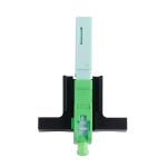 Green 0.3mm CATV SC APC Fiber Optic Fast Connector High Return Loss