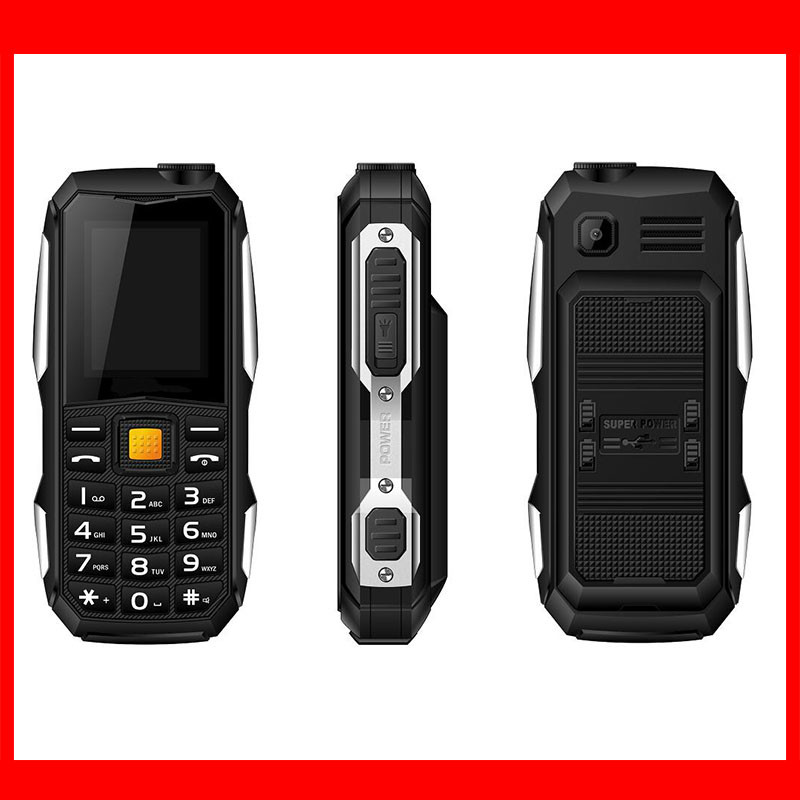 1.77 long standby battery tough military mobile phone with strong light high volume rugged tough phone