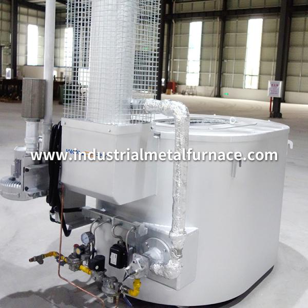 300 To 1000 Kg Aluminum Oval Crucible Gas Fired Melting Furnace For Die Casting