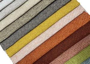China Upholstery Polyester Linen Look Fabric Anti Static For Sofa Cushion wholesale