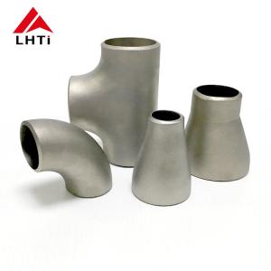 China Gr12 Pickled Long Radius 90 Degree ASME B16.9 Titanium Elbow wholesale
