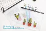 slider zipper pvc pouch clear vinyl pvc Zip lockkk bag, water proof cosmetic