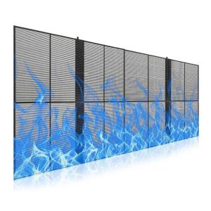 China P5.2-10.4 Outdoor Transparent LED Display 5000nits 75% Transparency 1000×500mm wholesale