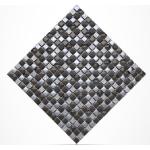 Diamond Crystal Plated Glass Kitchen Backsplash Mosaic Tiles 15 X 15mm