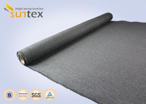 China Heat Protection Cover High Temperature Fabric Cloth 32.4OZ Graphite Coated Safety Cloth on sale