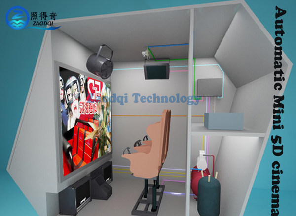 Luxury automaticly control 5D Cinema cabin with 5D cinema box