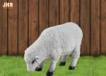 Indoor White Polyresin Dolly Sheep Statue Animal Figurines Floor Sculpture Decor