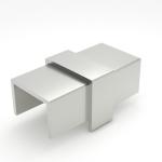 90 Degree Glass Balustrade Corner Clamps CCC Stainless Steel Glass Balustrade