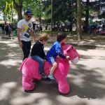 Hansel high quality coin operated outdoor kids amusement rides electric plush