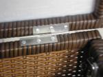 Brown Resin Wicker Storage Box