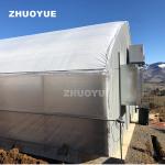 Curved Metal Frame Plastic Film Blackout Greenhouse Complete Kit Mushroom