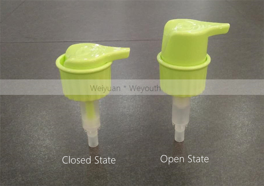 lotion pumps with 33mm neck and big bottle dispensers shower gel closures with waterproof function