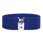 Four Ring White Dress Belt Womens 60cm Invisible Buckleless Belt