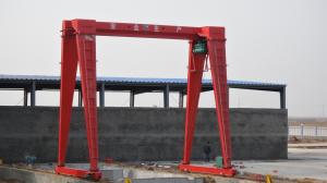 China Schneider Electrical Parts and Mechanical Built In Brake Single Girder Gantry Crane Q235 Steel Material wholesale