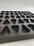 40 Links Non Stick Silicone Triangle Shaped Cake Baking Trays Mold