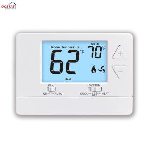 China Air Conditioner Cooling Home HVAC Thermostat , 24V Non Programmable Thermostat wholesale