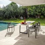 Waterproof Teak Wood Sofa and Rope Garden Chair Set for Customized Color Hotel