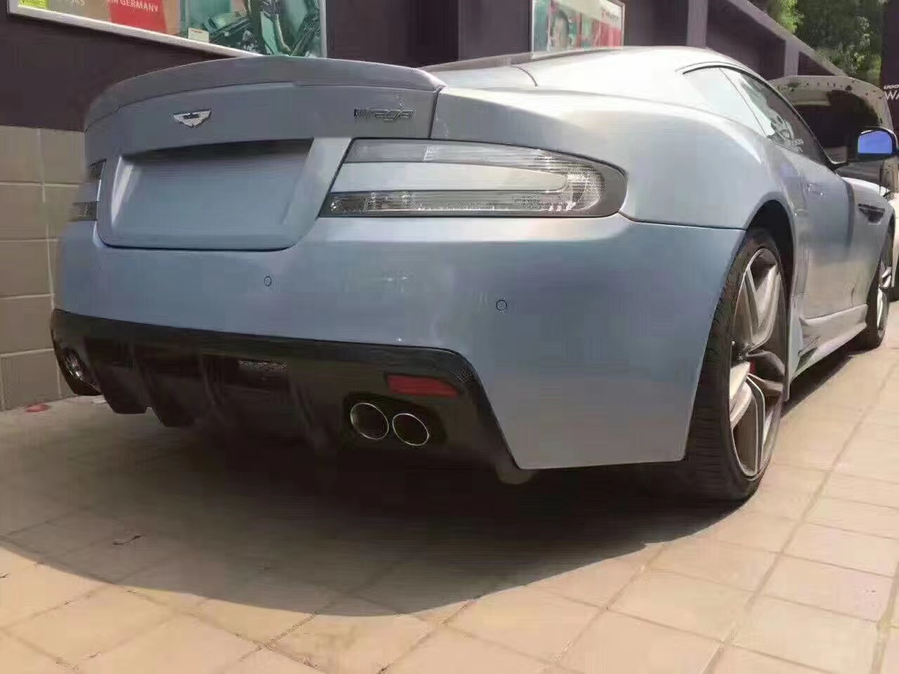 New Product for Aston Martin DB9 Body Kit DB9 Upgraded MSY Style Front and Rear Bumper Side Skirt Carbon Fiber Body Kit