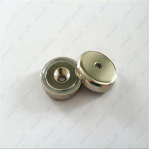 China D20x6mm Zinc Plating Round Base Disc Magnet Assembly for Sale wholesale