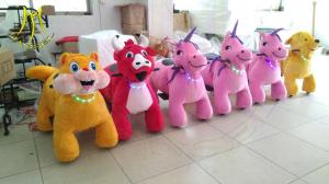 China Hansel attractive  carnival plush animals for Christmas baby stuffed plush animal toys riding wholesale
