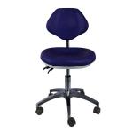 Dental Clinic Doctor Assistant Stool Pu Leather Comfortable Seat Blue Color