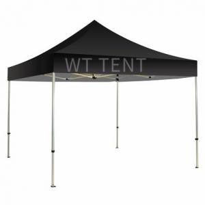 China Light Weight Folding Pop Up Canopy Black Roof Cover Sun Protection on sale