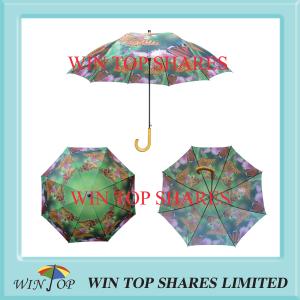China Arc 54&quot;, Radius 27&quot; auto straight butterfly Umbrella wholesale