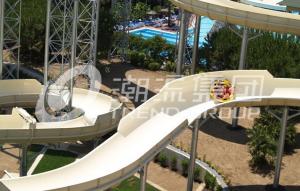 China Outside Trend Huge Water Slides Custom Length And Platform Height HT-44 on sale