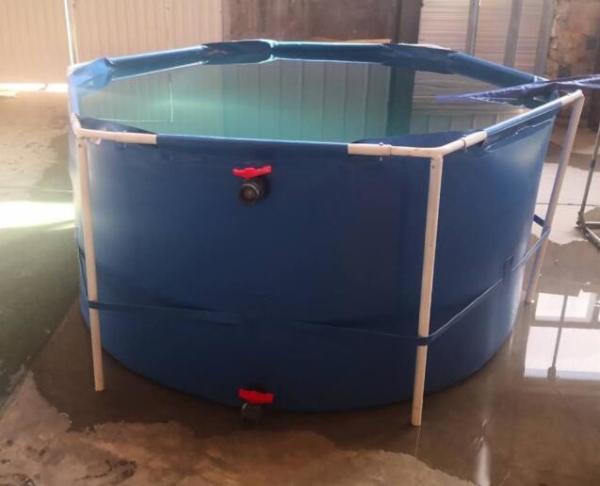 5000 L Collapsible Round Tarpaulin Fish Tank Environmental Protection PVC Fish