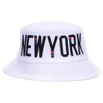 Embroidery New York Style Fisherman Bucket Hat 100% Polyester Fabric