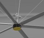0.2KW 10FT 3m High Volume Low Speed Industrial Fans