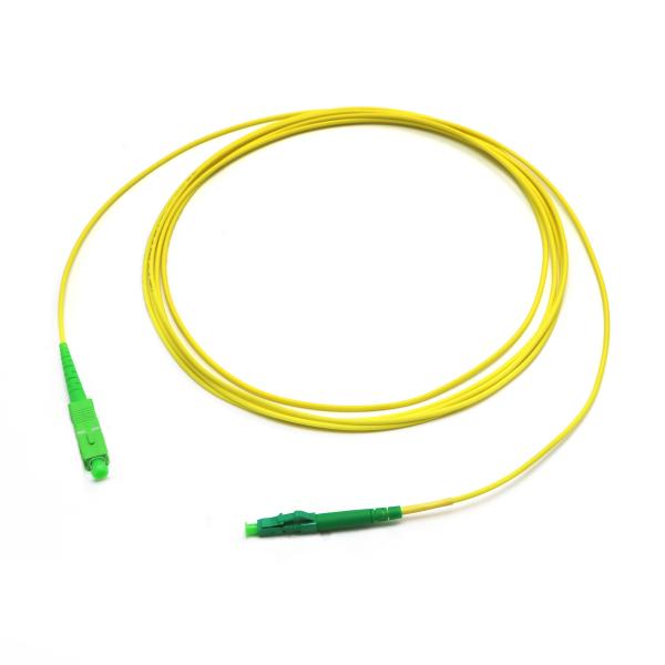 Simplex G652D G657A Fiber Optic Patch Cord SC APC To LC APC 2mm 3mm PVC LSZH
