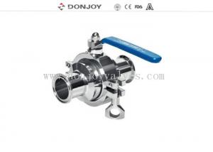 China SS316L, DN40 Clamped non-retention valve, PTFE Full port valve on sale