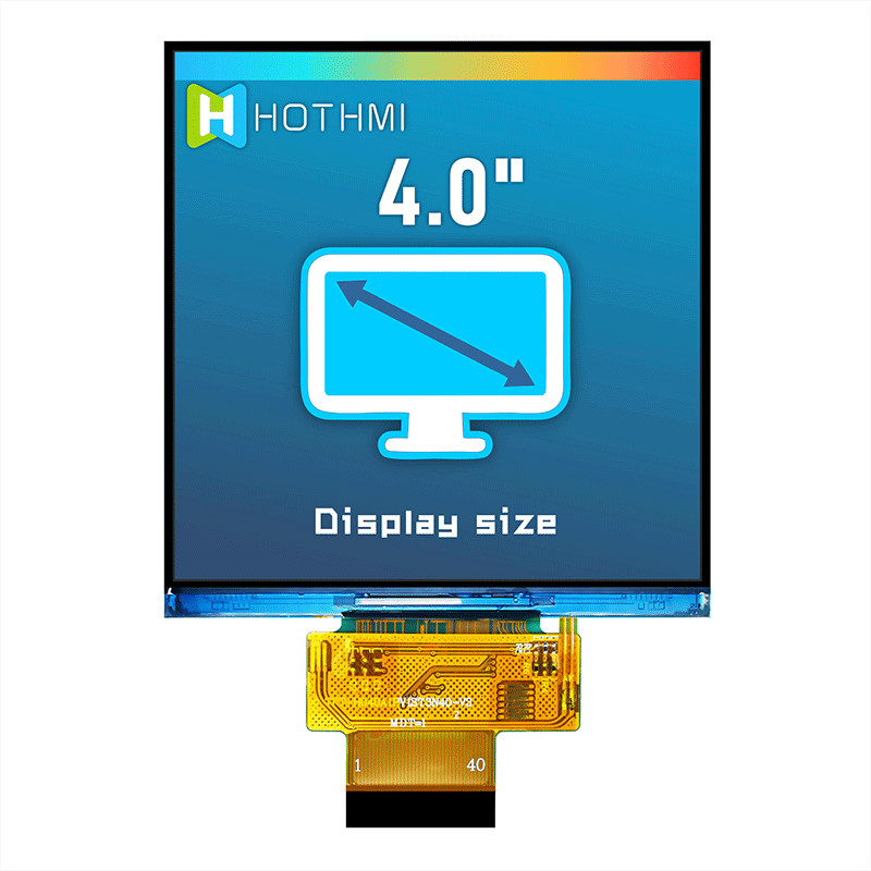 4 Inch 480x480 Dots Square TFT LCD Display Sunlight Readable SPI RGB ST7701S
