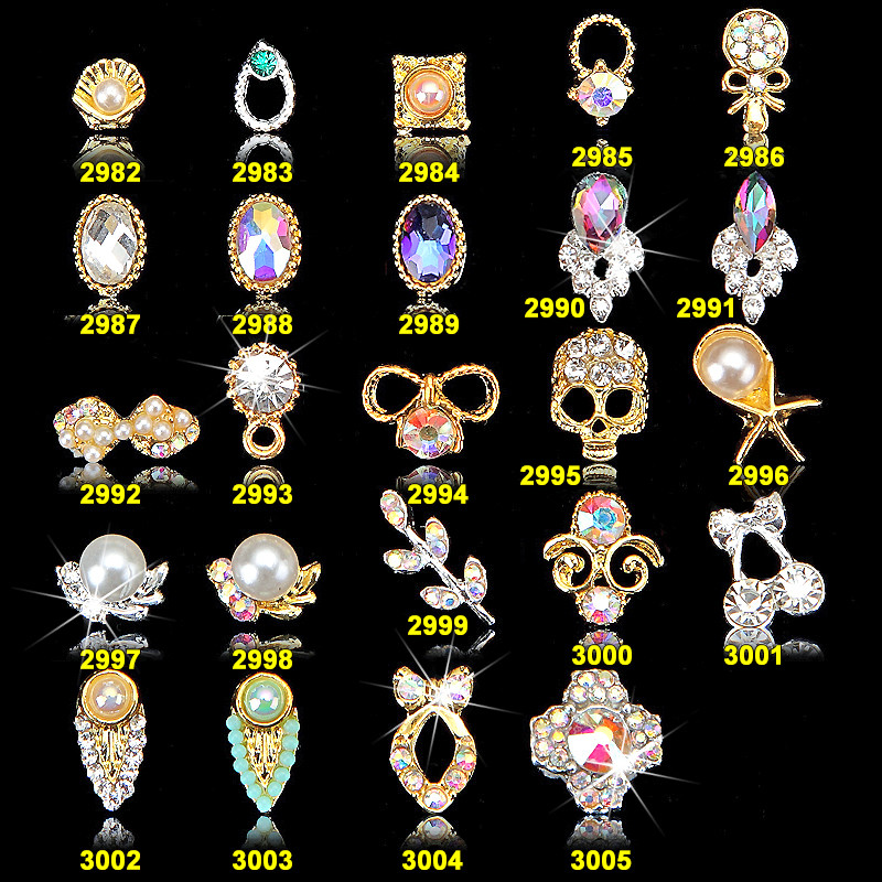 NEW Arrival jewelry nail art cabochons for nail art decoration - nail jewelry made with austrian oktant chaton, preciosa