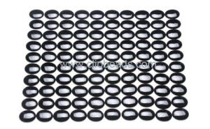 China Black Onyx Oval Cabochons 6X8mm Gemstones Cabochons CA17395 wholesale
