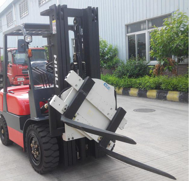 Geared Drum Forklift Pallet Rotator 1245mm 1550mm Fork Rotator Attachment