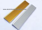 F Type Toothed Anti - Skid Metal Aluminum Stair Nosing For Tile