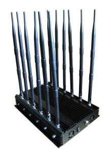 China Hotsale All bands cell phone jammer with 12 long omnidirectional antennas wholesale