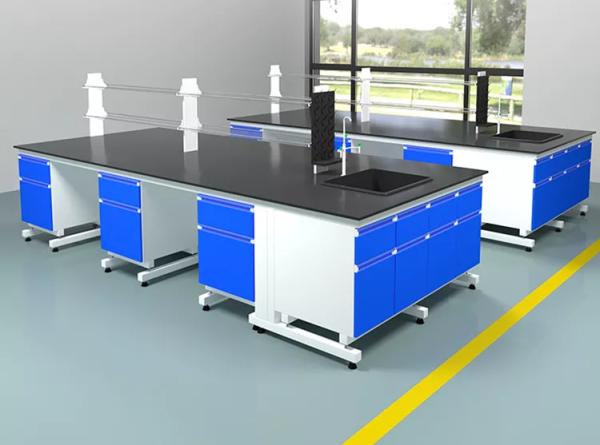 Gooseneck Design School Laboratory Furniture Dental Laboratory Workstation Side